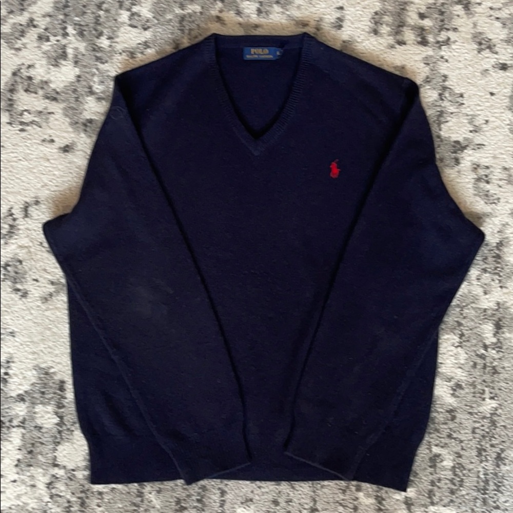 POLO RALPH LAUREN V NECK SWEATER